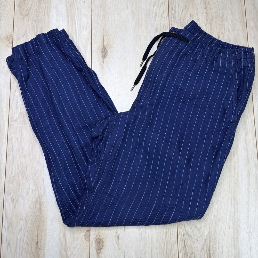 Polo Ralph Lauren Linen Pinstripe Prepster Classic Fit Twill Pants Mens Large